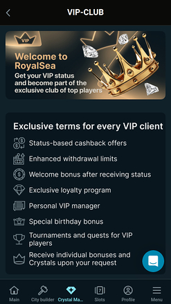 RoyalSea Casino VIP Program
