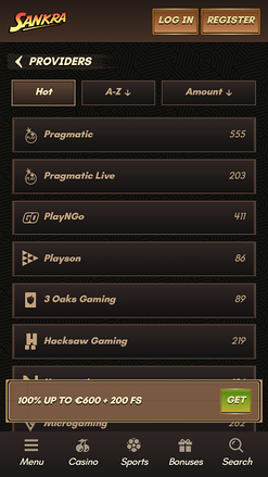 Sankra Casino Game Developers