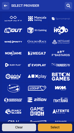 SapphireBet Casino Mobile Game Developers
