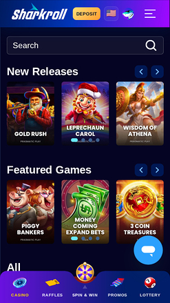 Sharkroll Casino Mobile Games