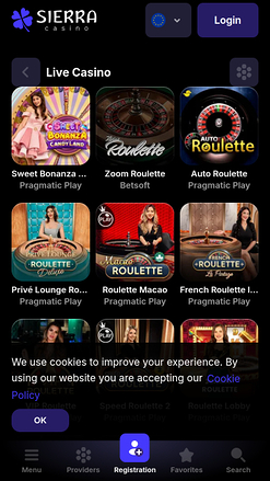 Sierra Casino Mobile Live Dealer