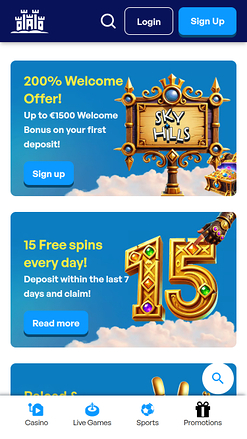 Sky Hills Casino Mobile Promotions