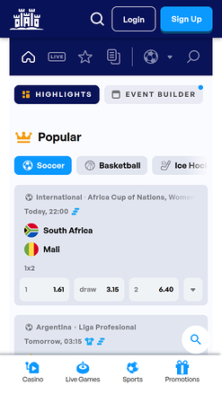 Sky Hills Casino Mobile Sports