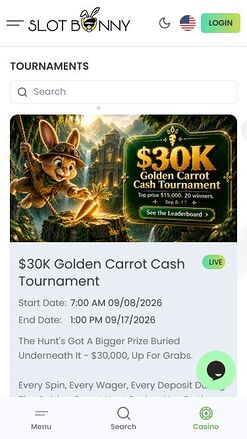 Slot Bunny Casino Mobile Tournaments