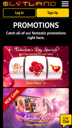 Slotland Casino Mobile Promotions