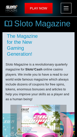SlotoCash Casino Mobile Magazine