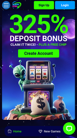 Sloto Stars Casino Mobile Homepage
