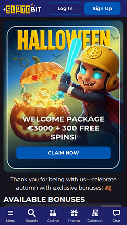 Promotions screenshot of Slotobit Casino for Mobile