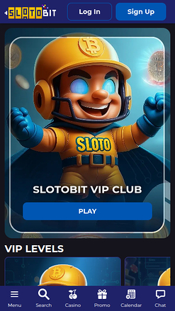 VIP screenshot of Slotobit Casino for Mobile