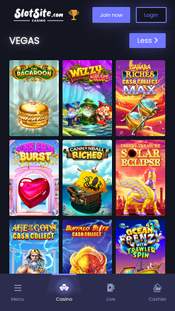 Slotsite.com Casino Mobile Vegas Games