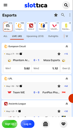 Slottica Casino Mobile Esports