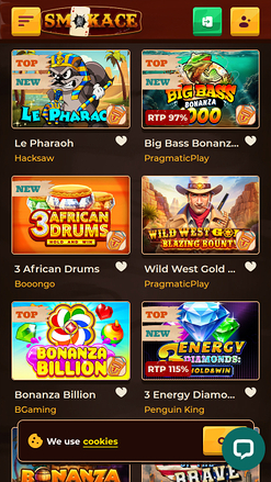 SmokAce Casino Mobile Games