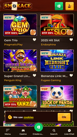 SmokAce Casino Mobile Jackpot