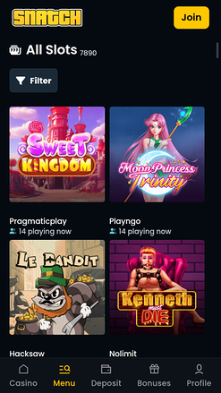 Snatch Casino Mobile Games