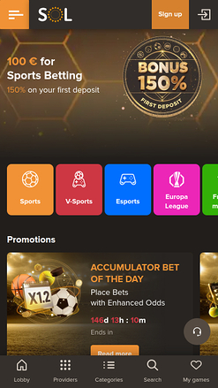 Sol Casino Mobile Sports