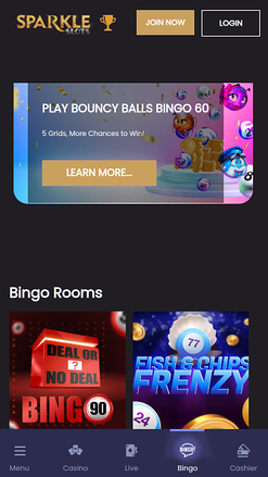 Sparkle Slots Casino Mobile Bingo