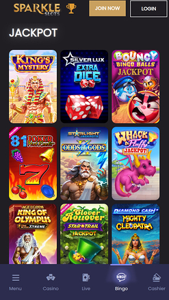 Sparkle Slots Casino Mobile Jackpot