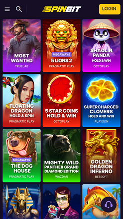 SpinBit Casino Mobile Pokies