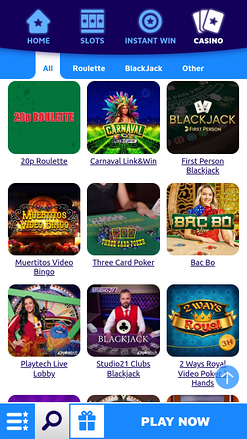 SpinGenie Casino Mobile Live Dealer