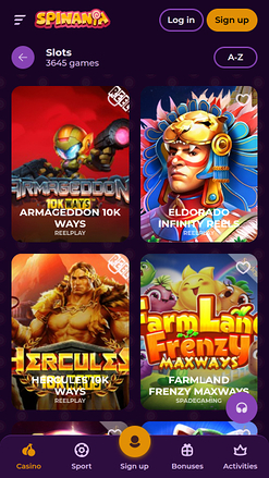 Spinania Casino Games