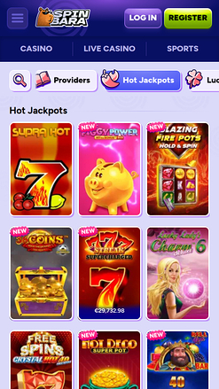 Spinbara Casino Mobile Jackpot