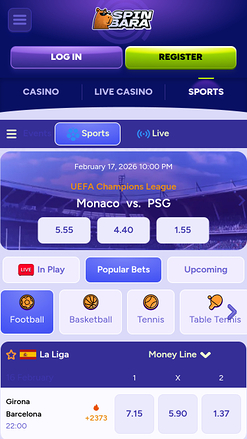 Spinbara Casino Mobile Sports
