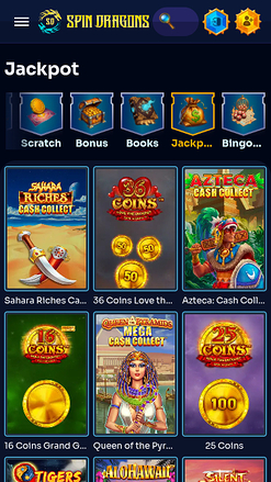 SpinDragons Casino Jackpot Mobile