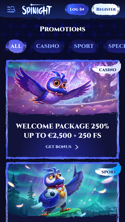 Spinight Casino Mobile Promotions