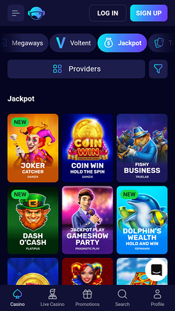 Spinjo Casino Mobile Jackpot