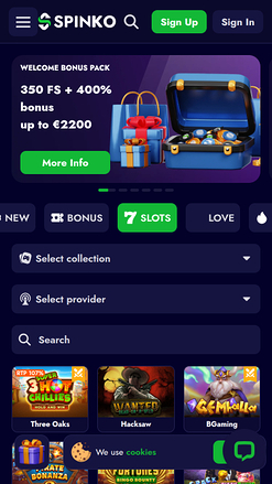 Spinko Casino Mobile Games