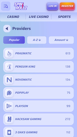 Spinrollz Casino Mobile Game Developers