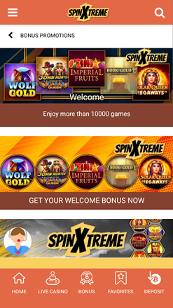 Promotions screenshot of SpinXtreme for Mobile