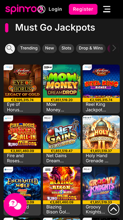Spinyoo Casino Mobile Jackpot