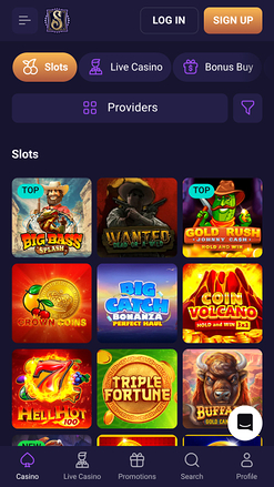 Spirit Casino Mobile Games