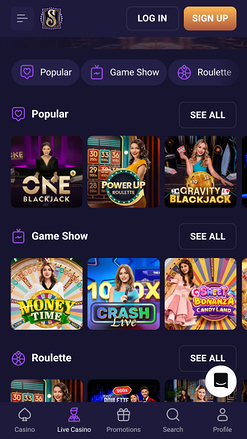 Spirit Casino Mobile Live Dealer