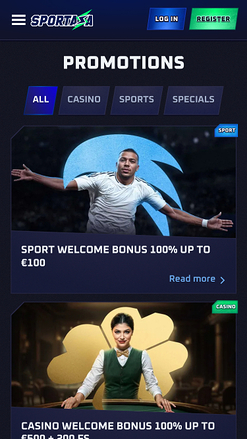 Sportaza Casino Mobile Promotions