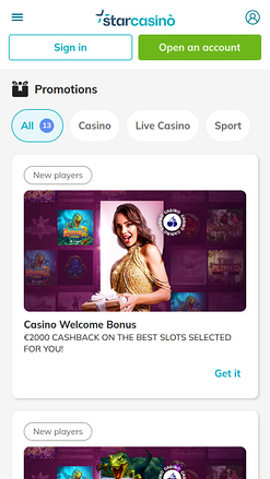 Star Casino Mobile Promotions