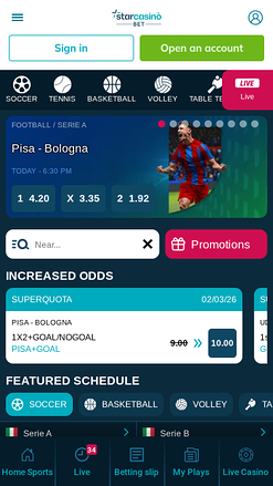 Star Casino Mobile Sports