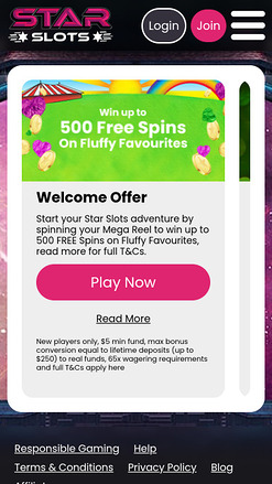 Star Slots Promotions Mobile