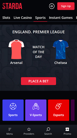 Starda Casino Mobile Sports