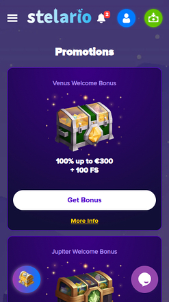 Stelario Casino Mobile Promotions
