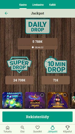 SuomiKasino Mobile Jackpot