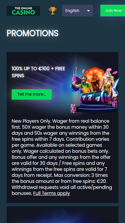 The Online Casino Mobile Promotions