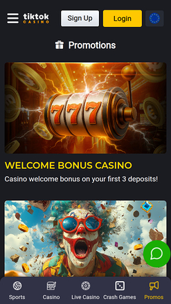 TikTok Casino Mobile Promotions