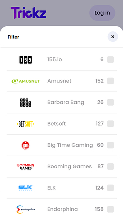 Trickz Casino Mobile Game Developers