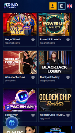 Trino Casino Mobile Live Dealer
