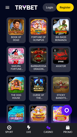 Trybet Casino Mobile Games