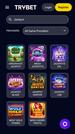 Trybet Casino Mobile Jackpot
