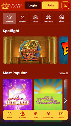 UK Online Slots Mobile Games