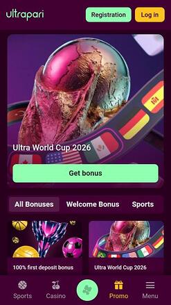 Ultrapari Casino promotions mobile page